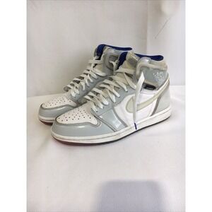 Nike Air Jordan 1 Retro High Top Zoom White Racer Blue Basketball Sneakers Shoes